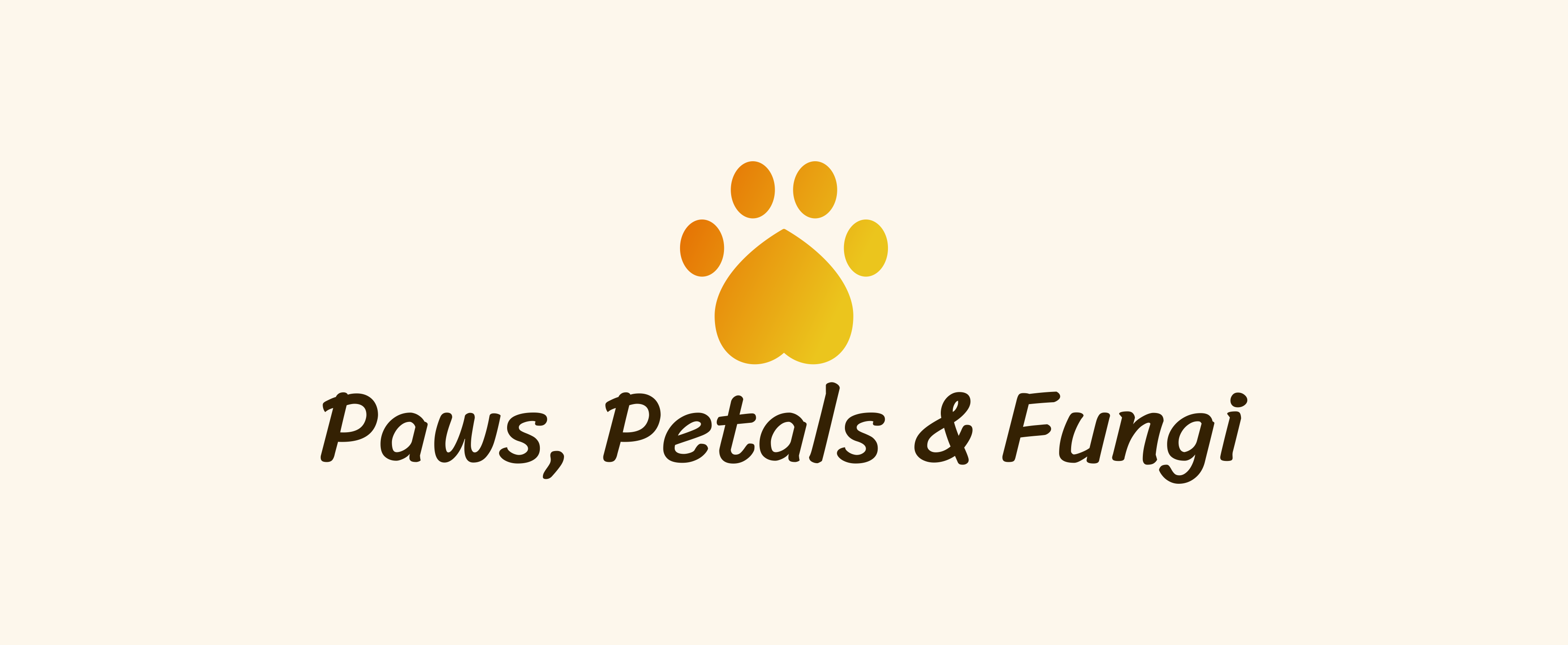 Paws, Petals & Fungi Logo