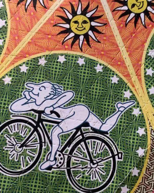 Blotter laid with pure white needlepoint LSD crystal. from Sheet category
