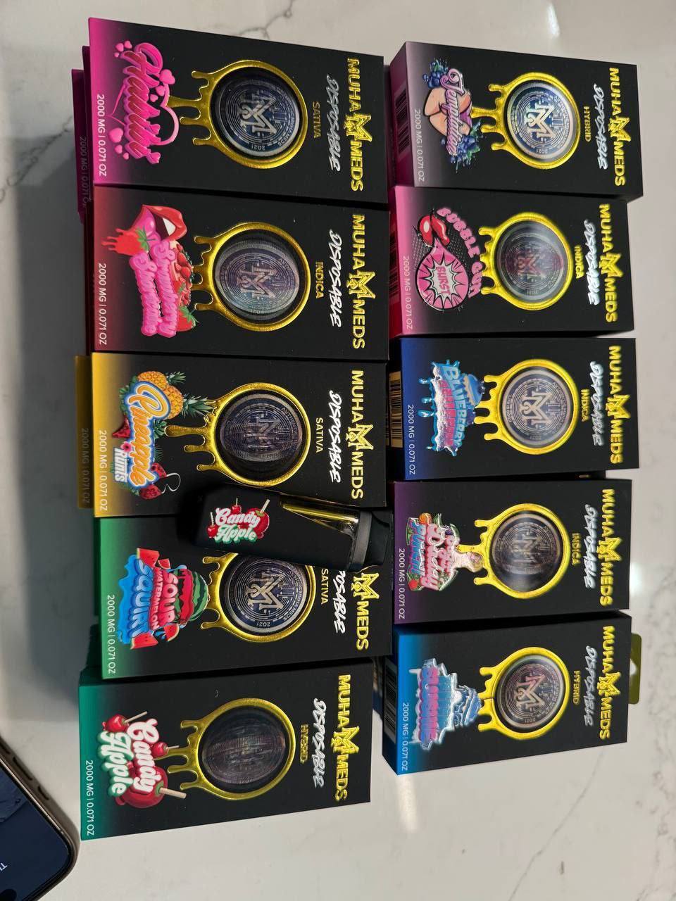 Musha Meds disposables from Sheet category